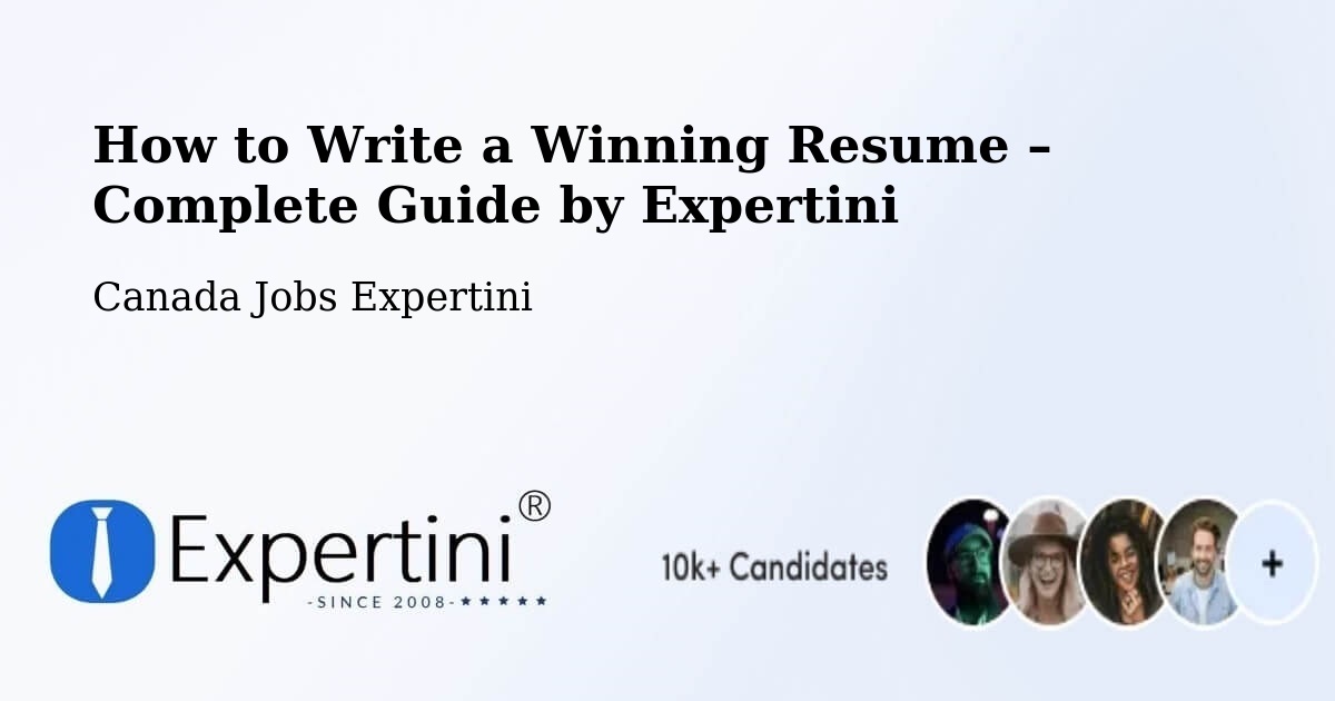 Resume Writing Guide for Job Seekers – Tofield - Tofield, Canada Jobs Expertini